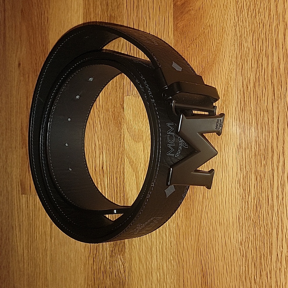 Authentic MCM Reversible LOGO Belt - $125